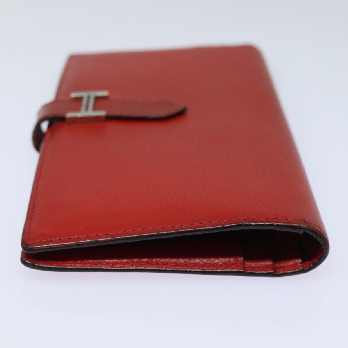 Hermès Béarn, Red, Leather, wallet