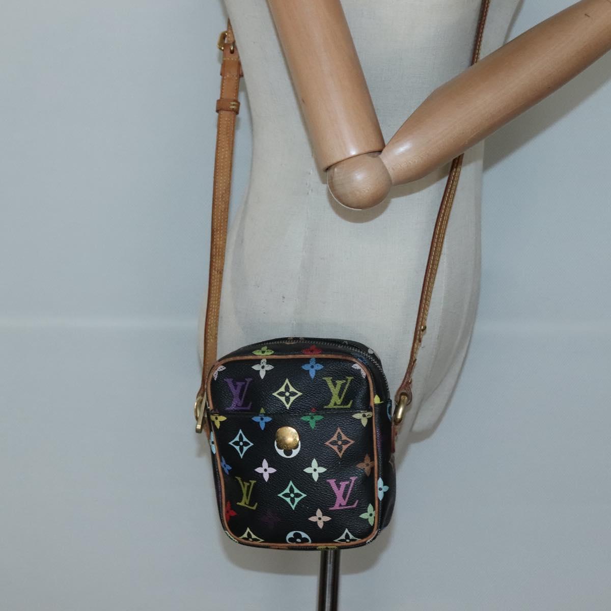 Louis Vuitton Rift, Black, Canvas, shoulder