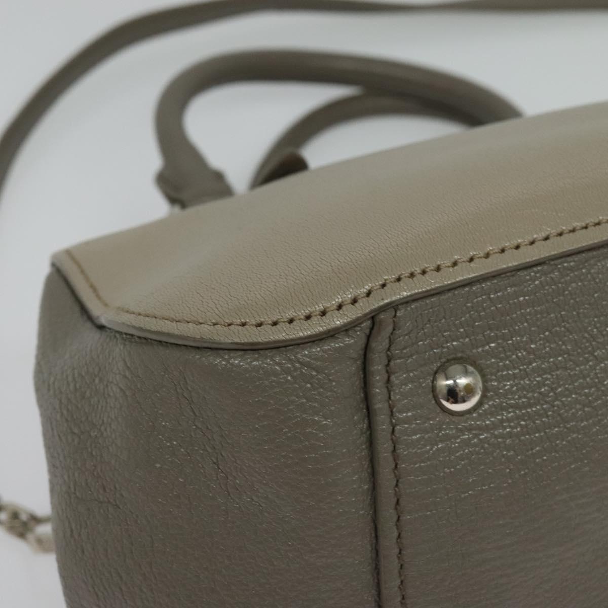 Miu Miu, GRAY, Leather, handbag
