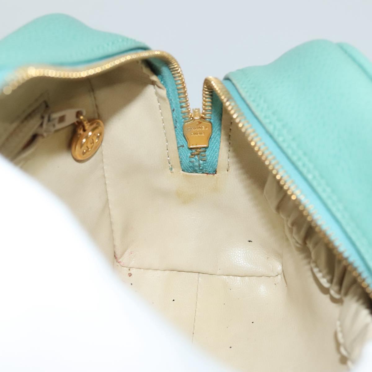 Chanel Coco Mark, Green, Leather, clutch