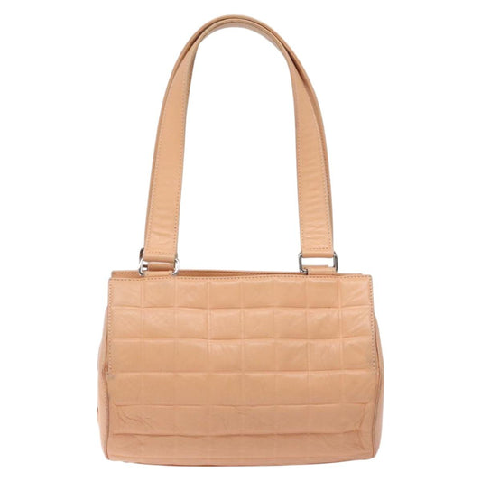 Chanel Chocolate bar, Beige, Leather, handbag