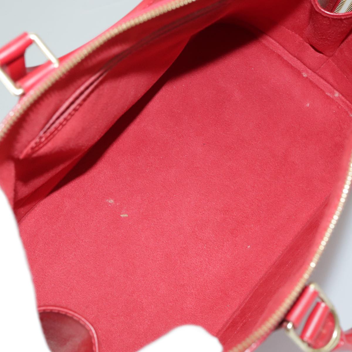 Louis Vuitton Alma, Red, Leather, handbag