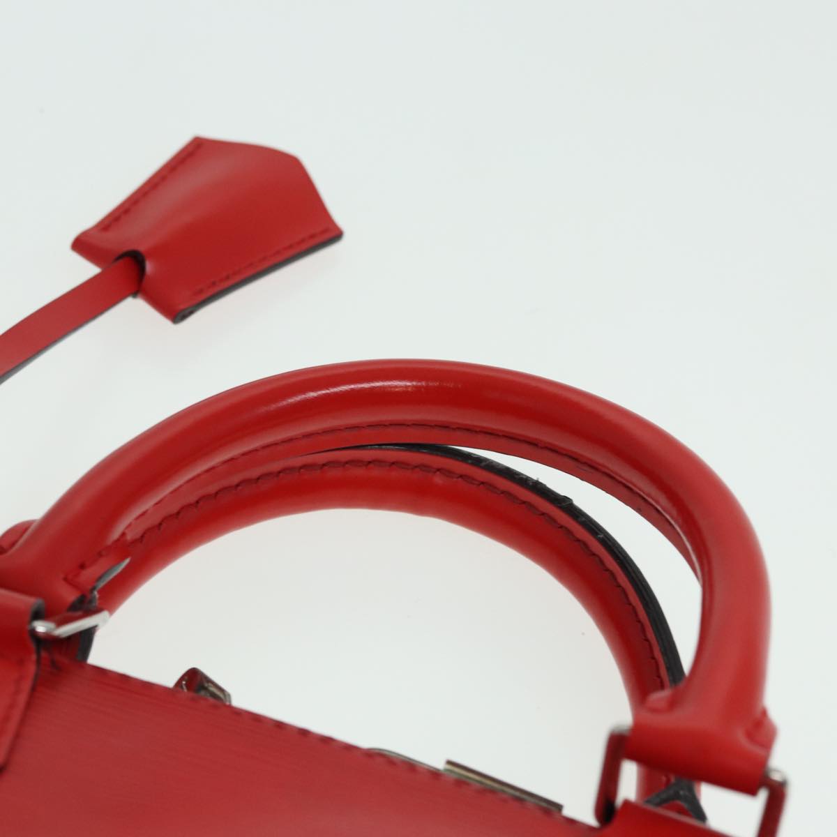 Louis Vuitton Alma, Red, Leather, handbag