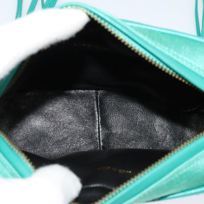 Chanel Camera, Green, Canvas, shoulder