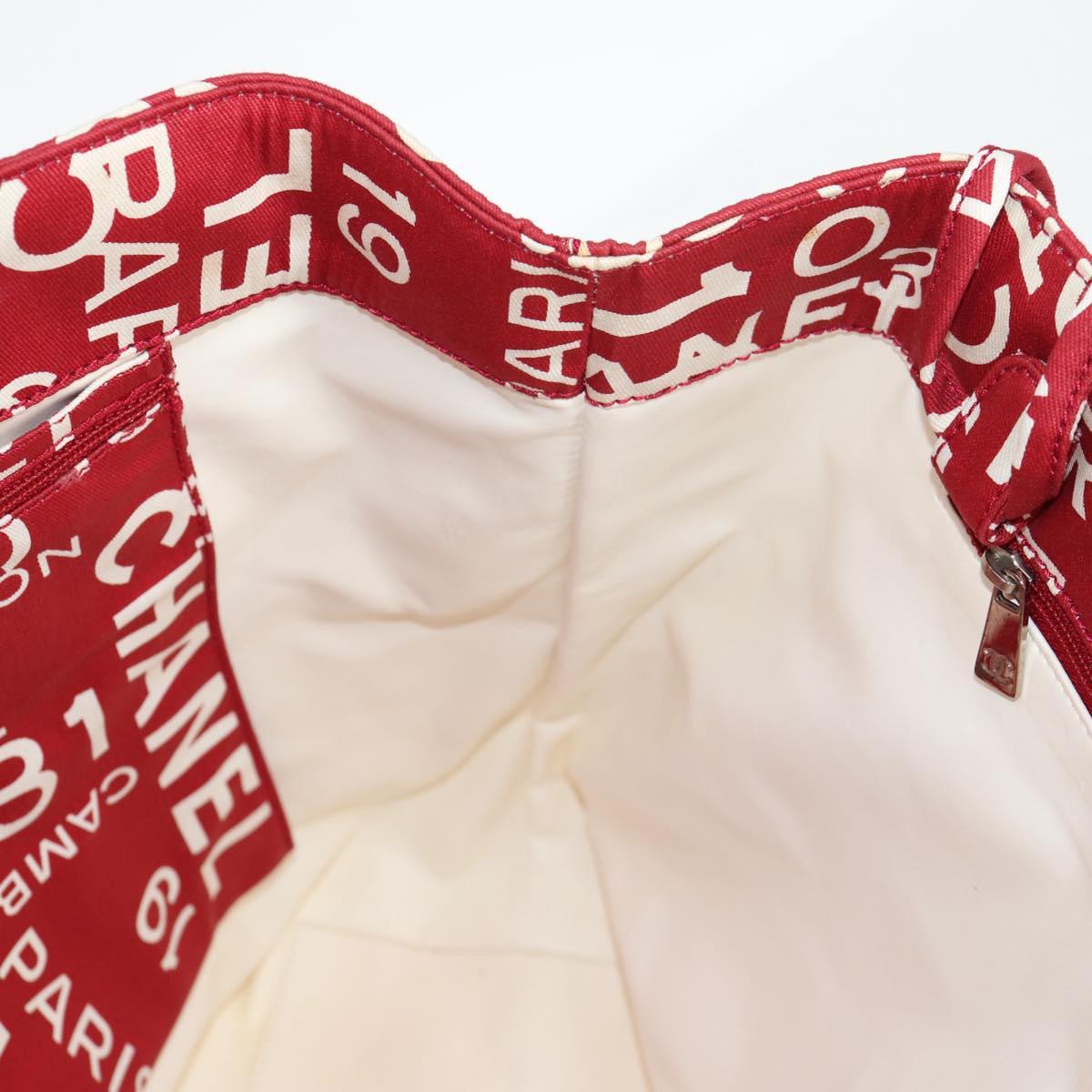 Chanel By sea, Red, Canvas, tote