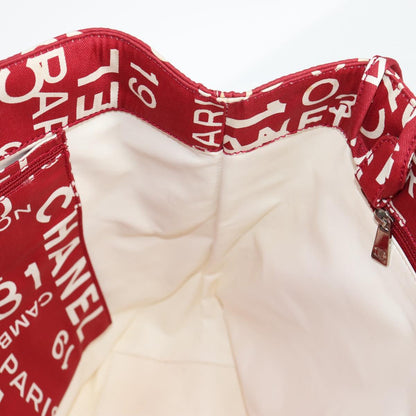 Chanel By sea, Red, Canvas, tote