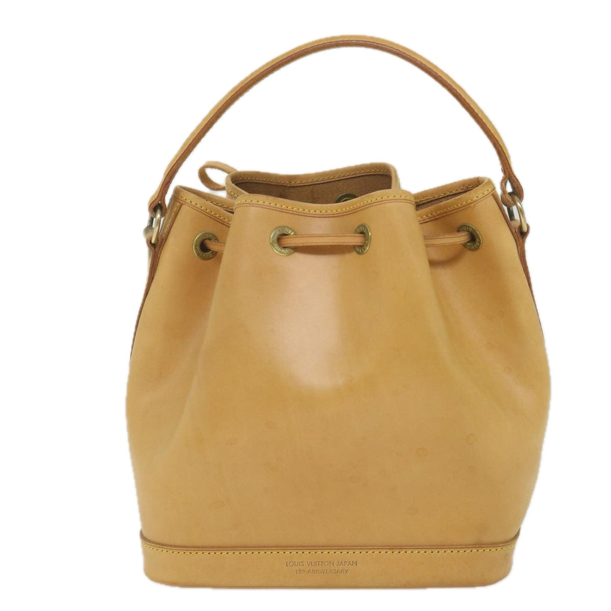 Louis Vuitton Noe, Beige, Leather, handbag