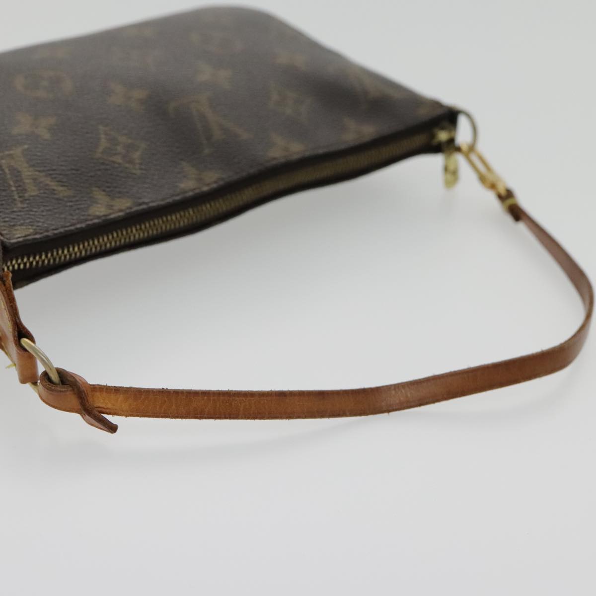 Louis Vuitton Pochette Accessoire, Brown, Canvas, clutch