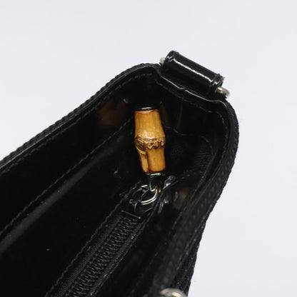 Gucci Bamboo, Black, Canvas, tote