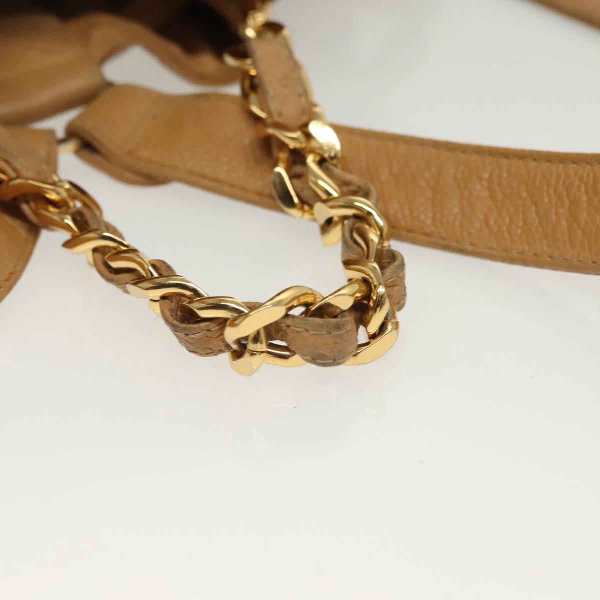 Chanel Vintage, Yellow, Leather, backpack
