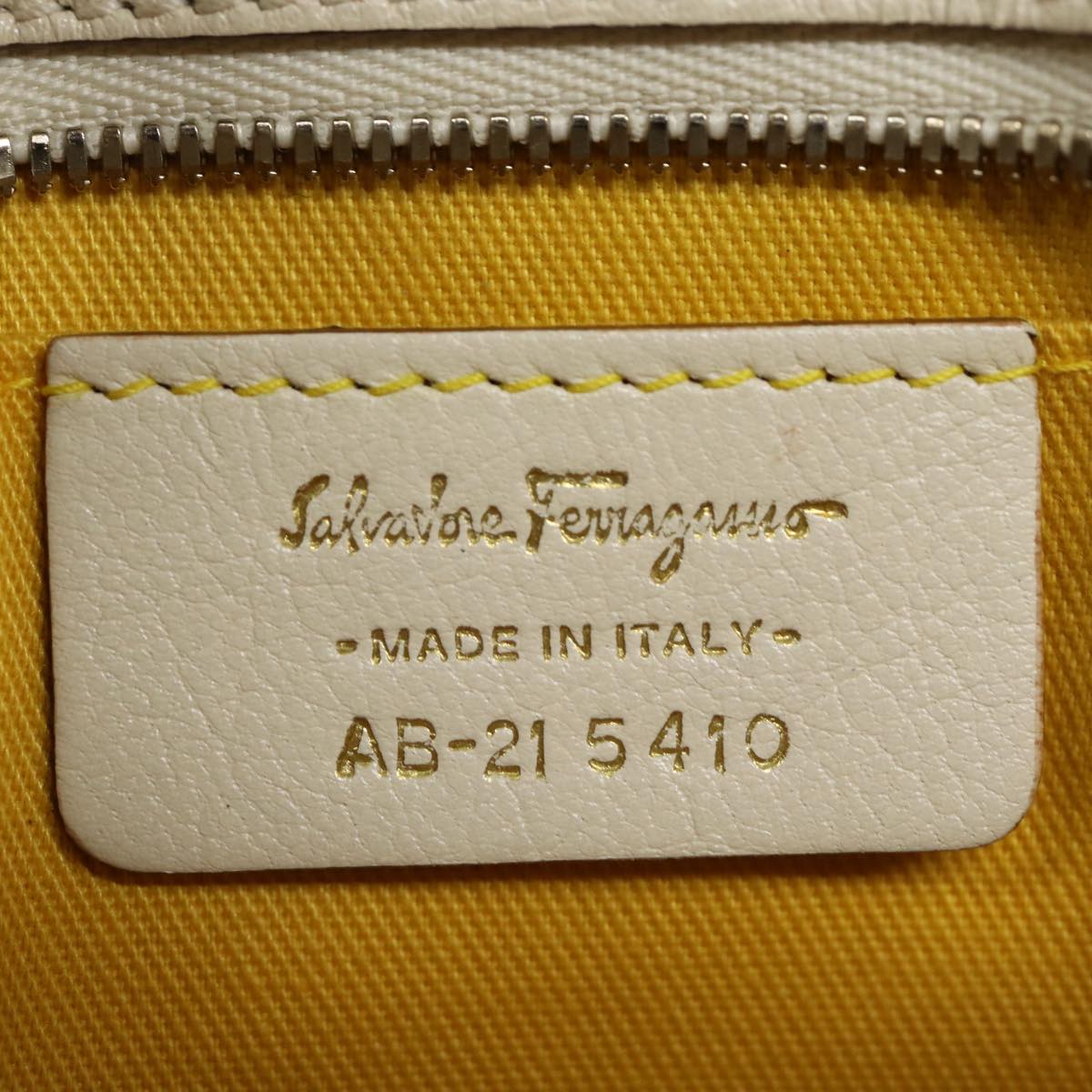 Salvatore Ferragamo Marisa, White, Leather, handbag