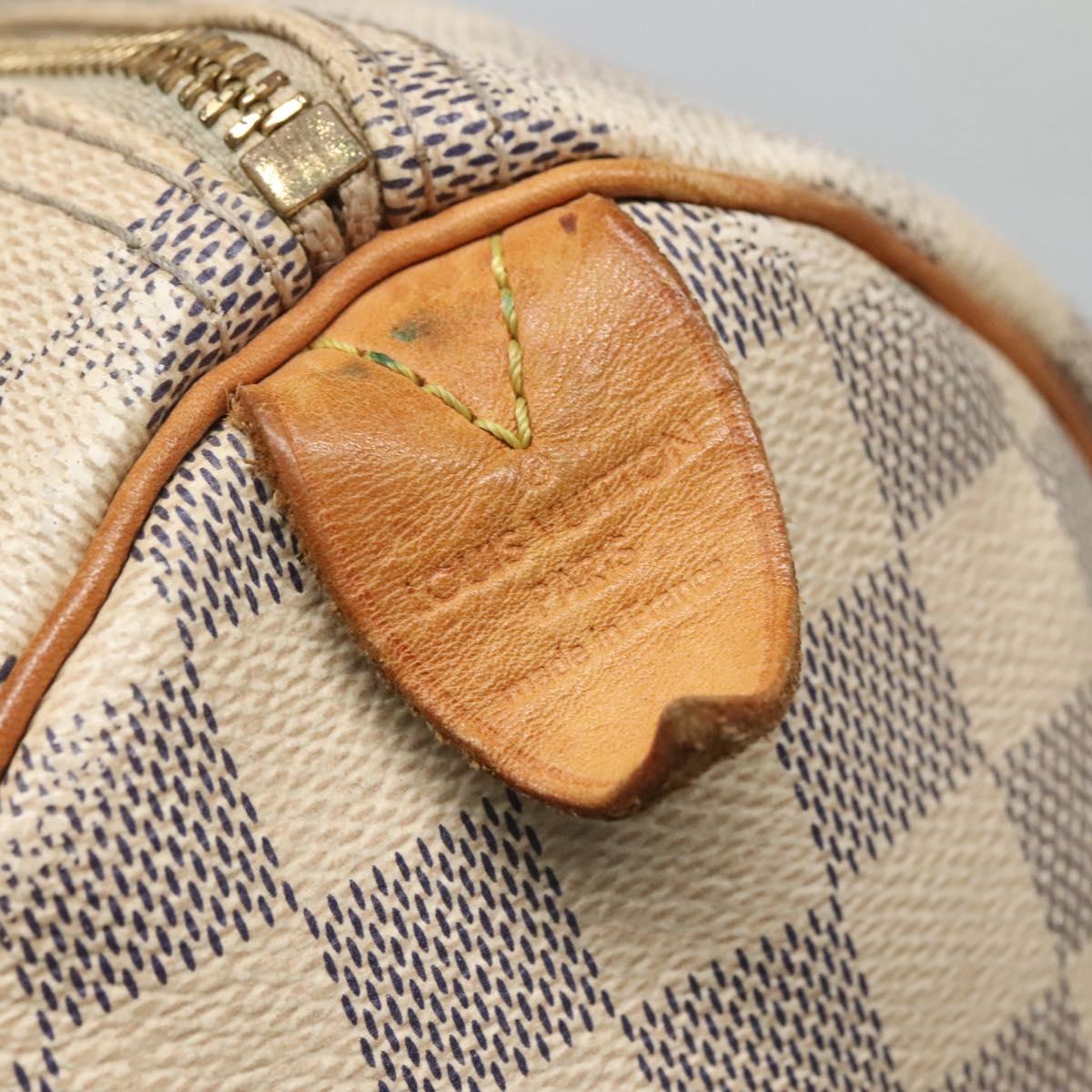 Louis Vuitton Speedy 30, White, Canvas, handbag