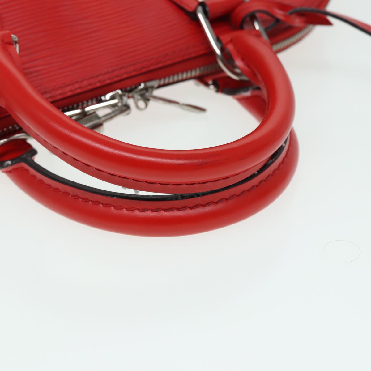 Louis Vuitton Alma, Red, Leather, handbag