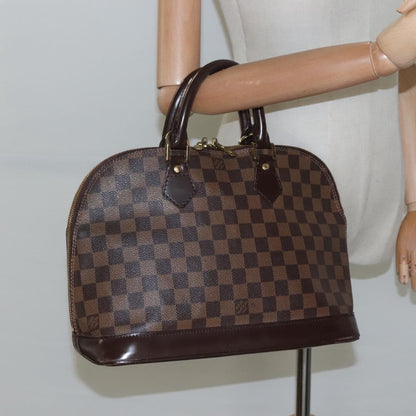 Louis Vuitton Alma, Brown, Canvas, handbag