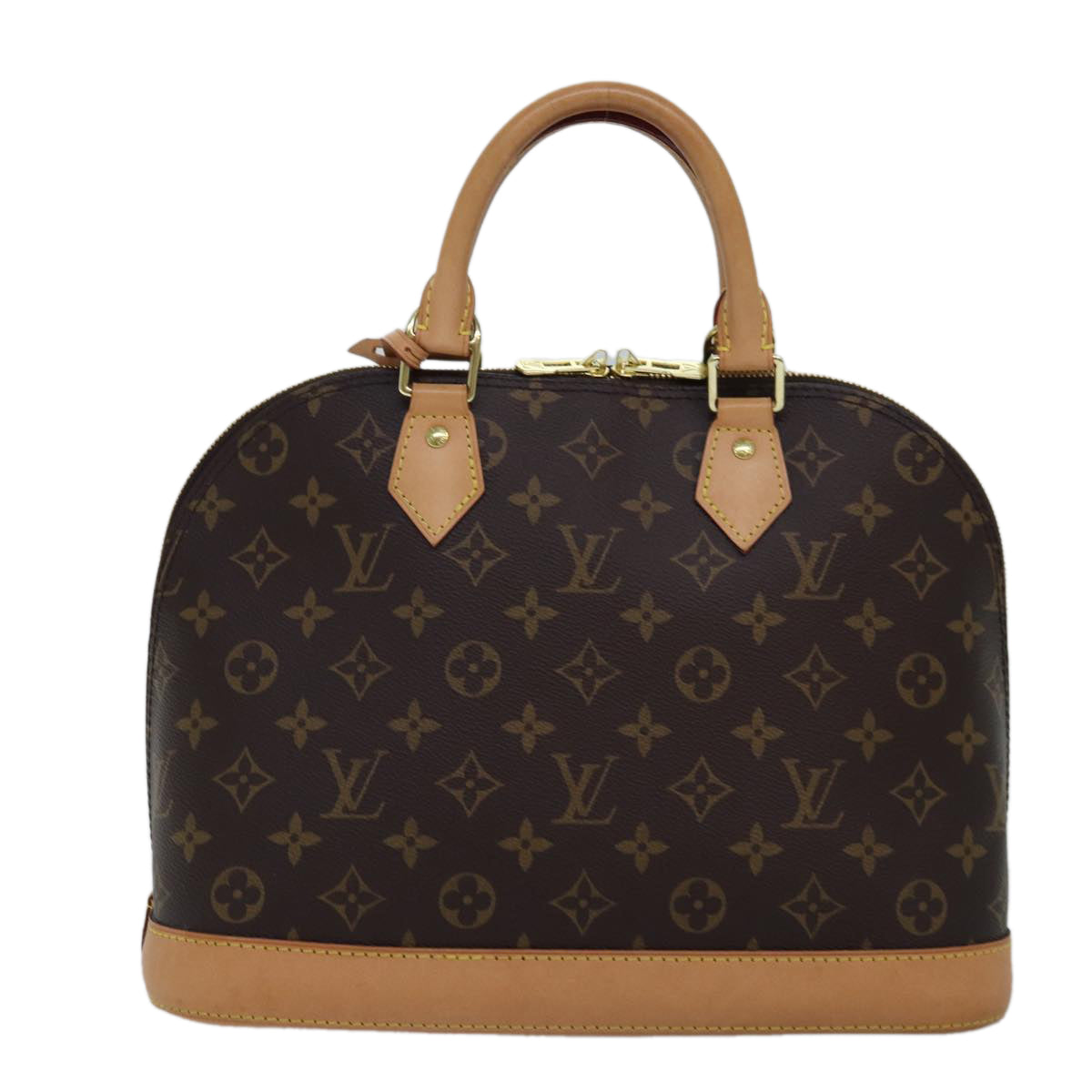 Louis Vuitton Alma, Brown, Canvas, handbag