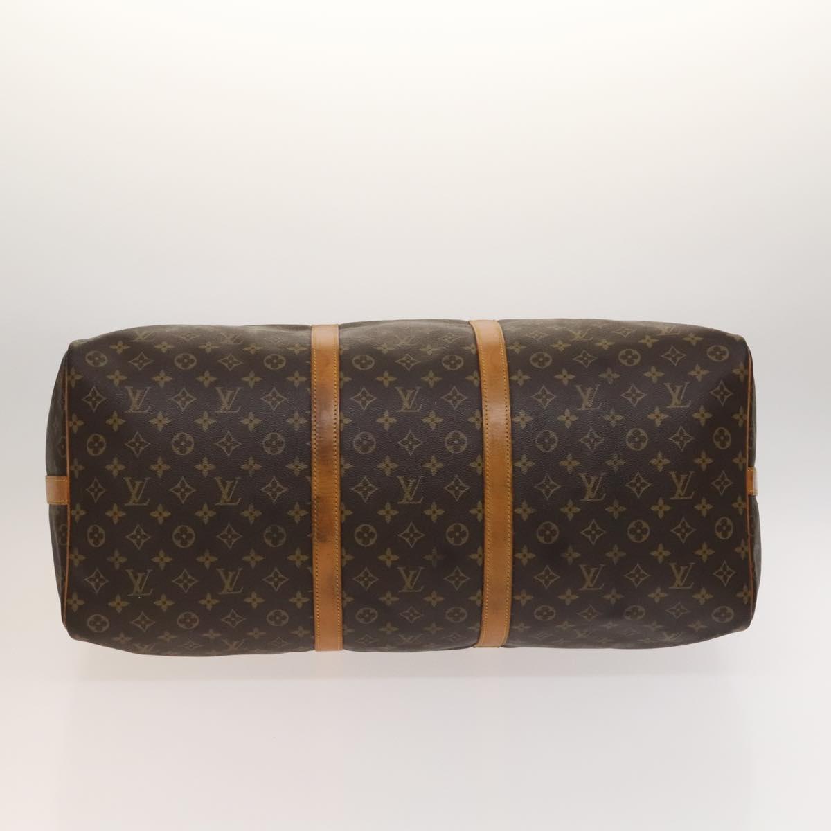 Louis Vuitton Keepall Bandoulière 60, Brown, Canvas, travel