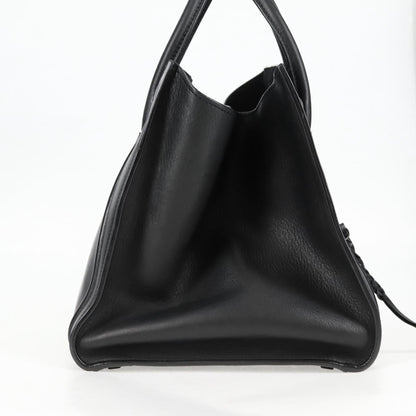 Céline Luggage Phantom, Black, Leather, tote