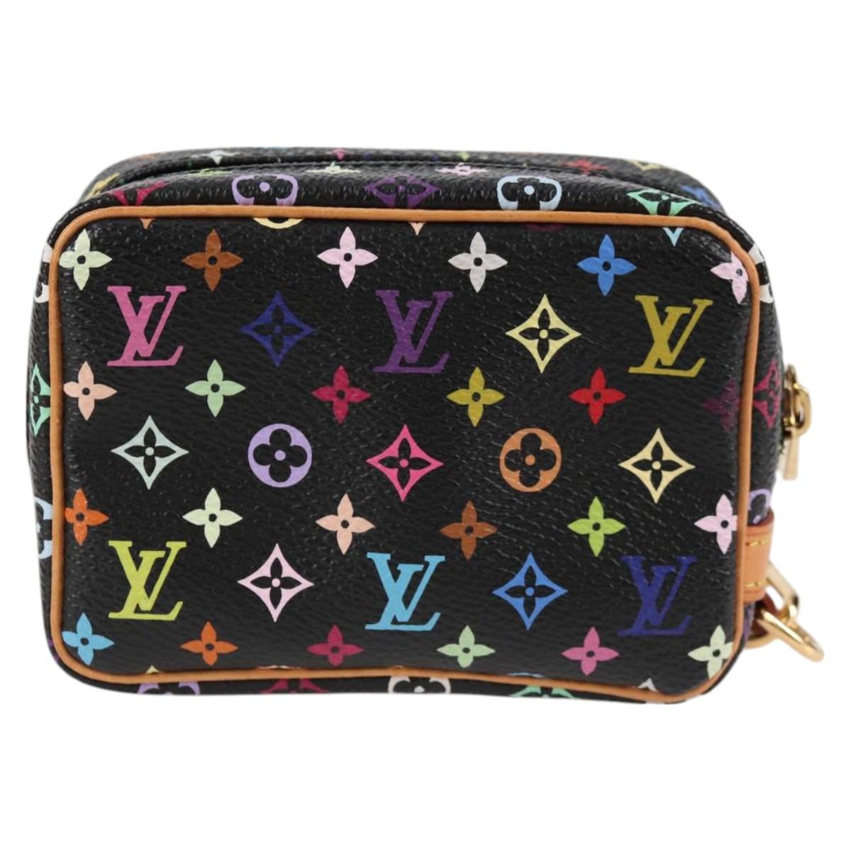 Louis Vuitton Wapity, Black, Canvas, clutch