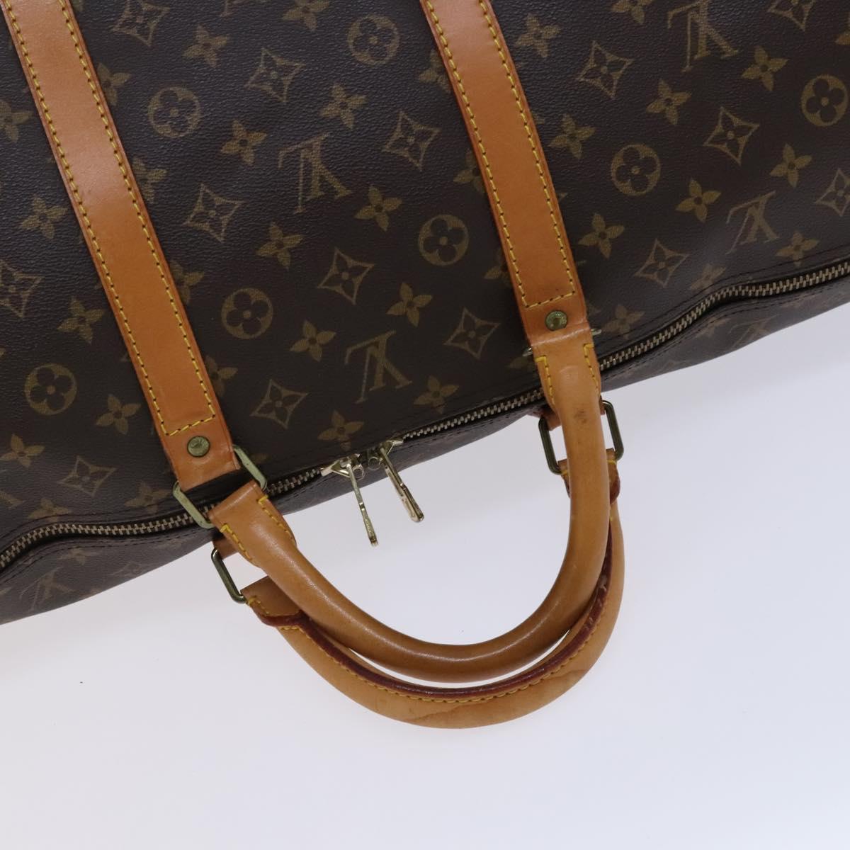 Louis Vuitton Keepall 60, Brown, Canvas, travel