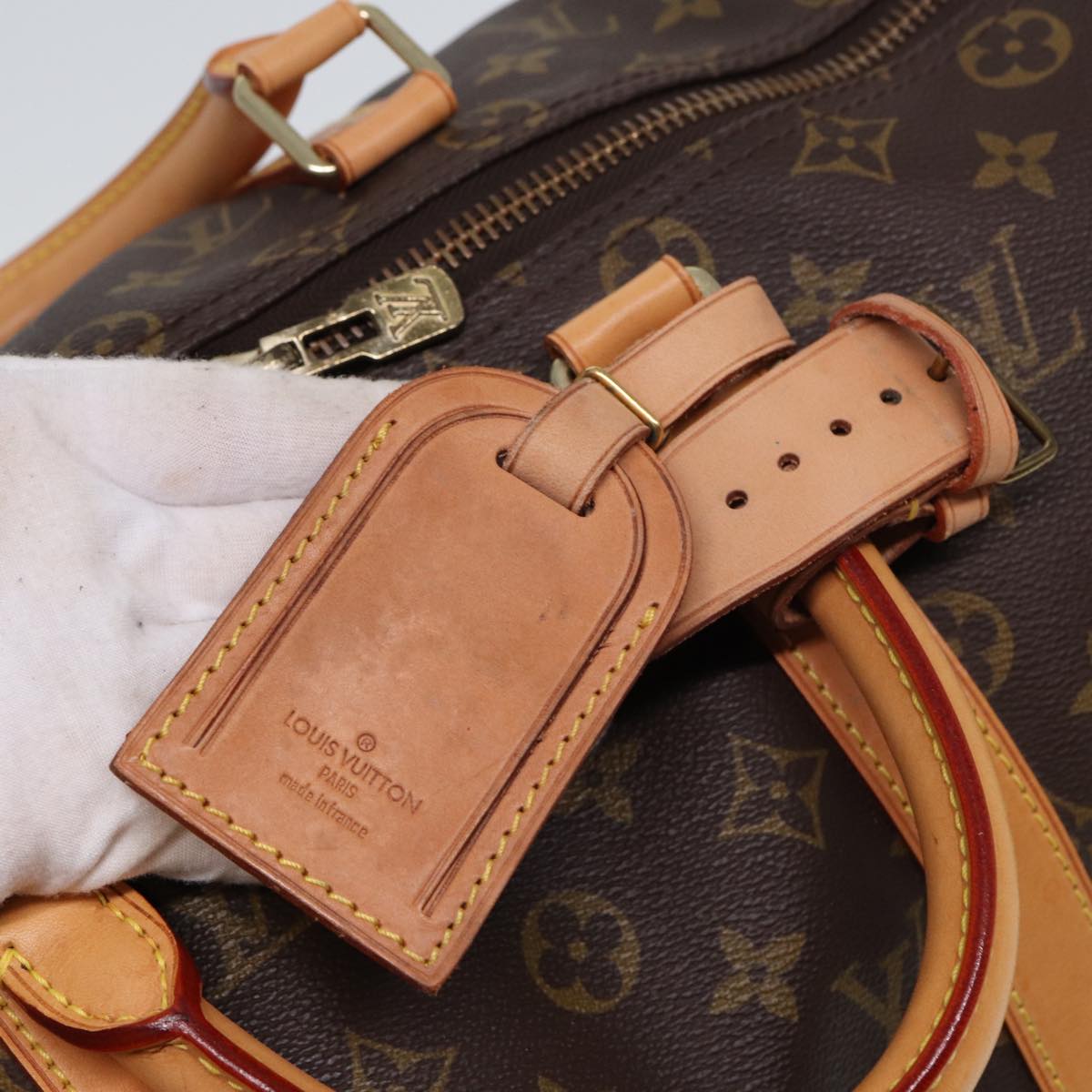 Louis Vuitton Keepall 50, Brown, Canvas, travel