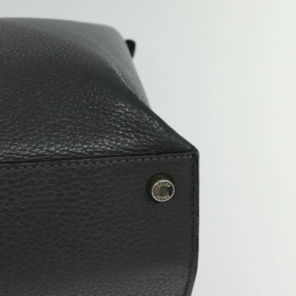 Fendi Peekaboo, Grey, Leather, handbag