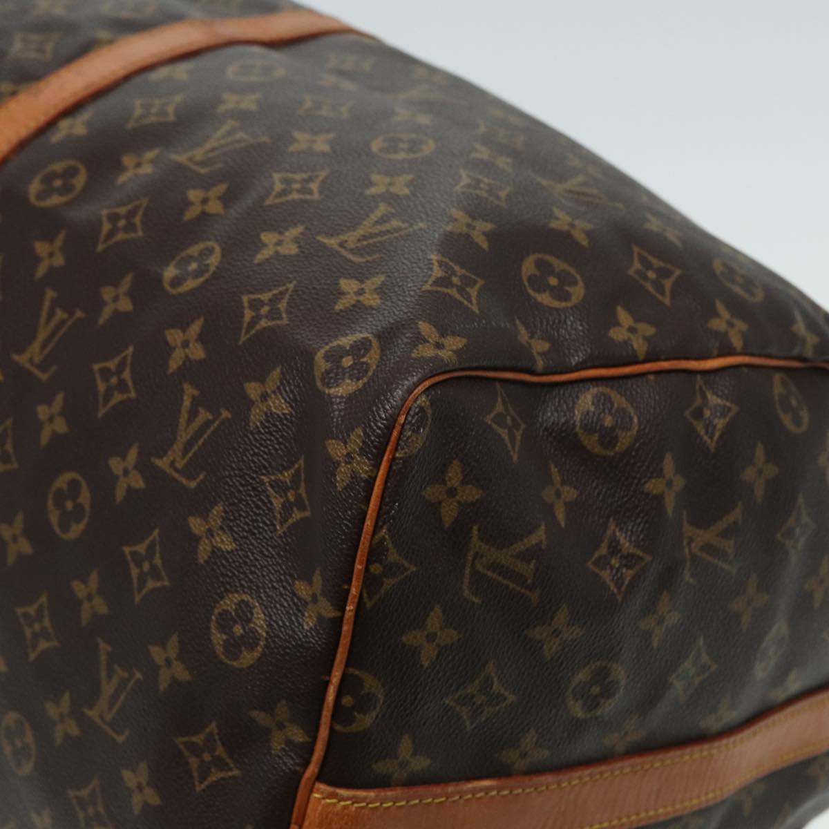 Louis Vuitton Keepall 60, Brown, Canvas, travel