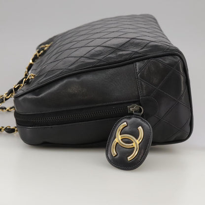Chanel Camera, Black, Leather, shoulder