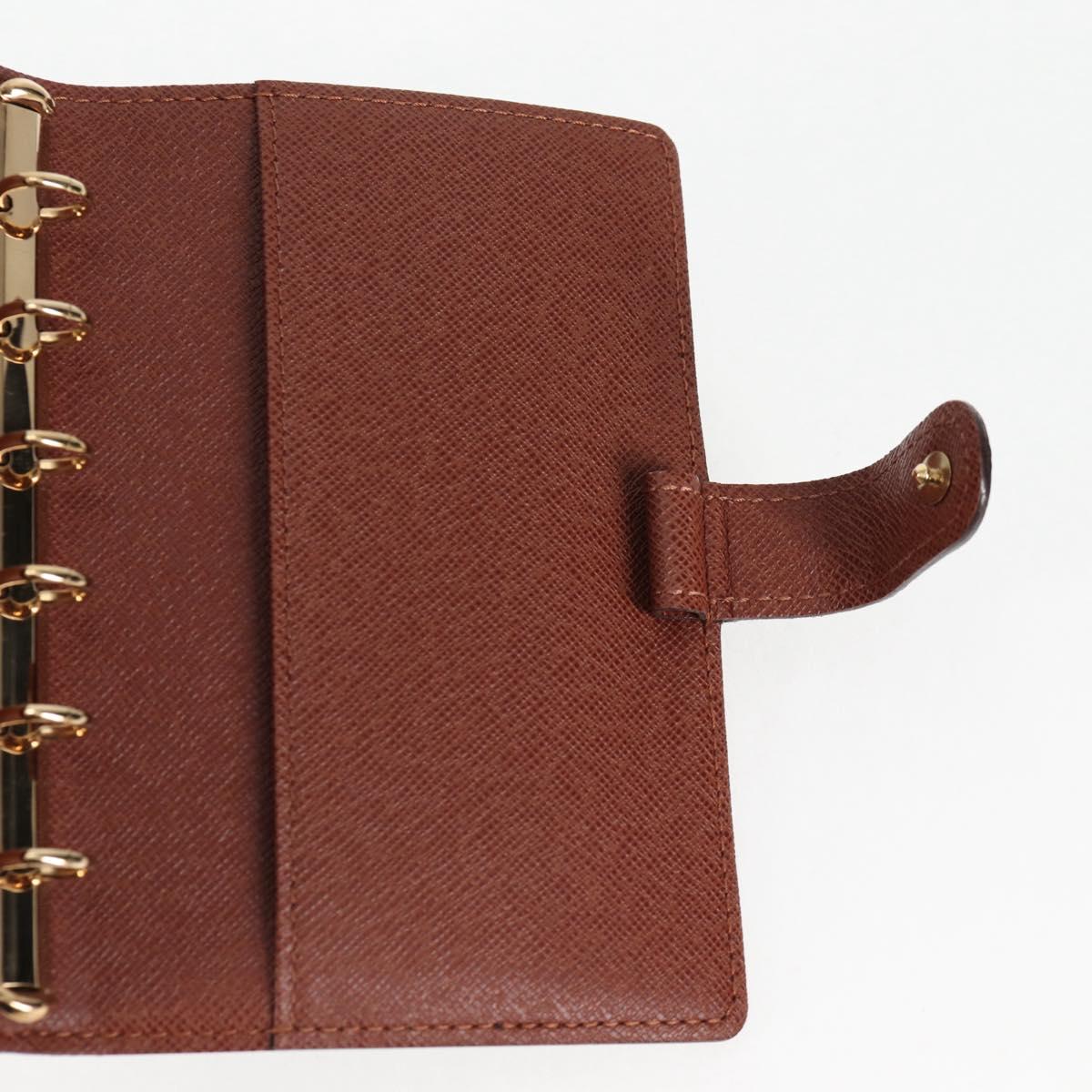 Louis Vuitton Agenda PM, Brown, Canvas, wallet