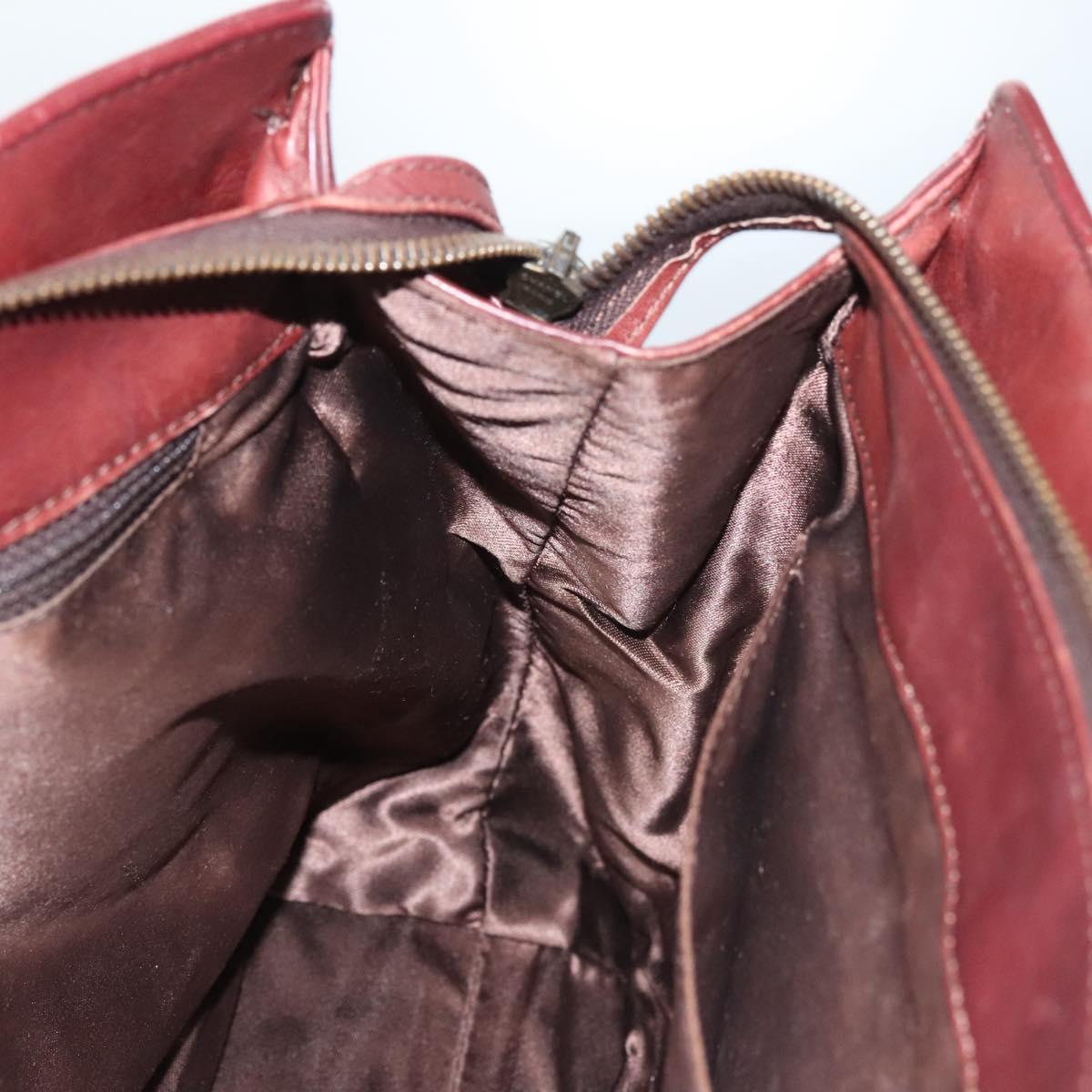 Chanel, Burgundy, Leather, handbag