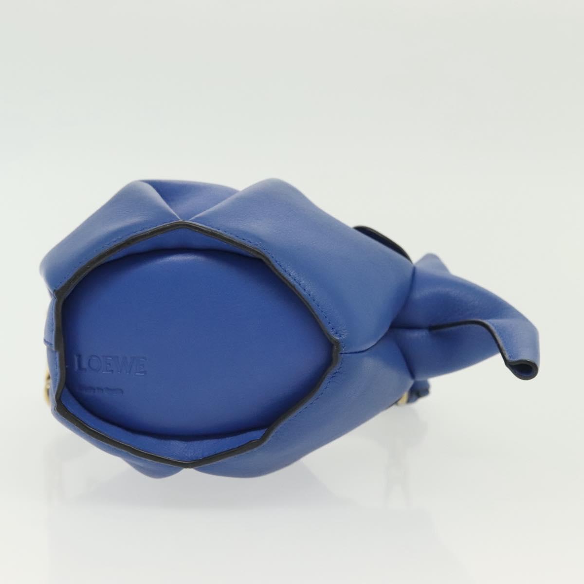 Loewe Elephant, Blue, Leather, handbag