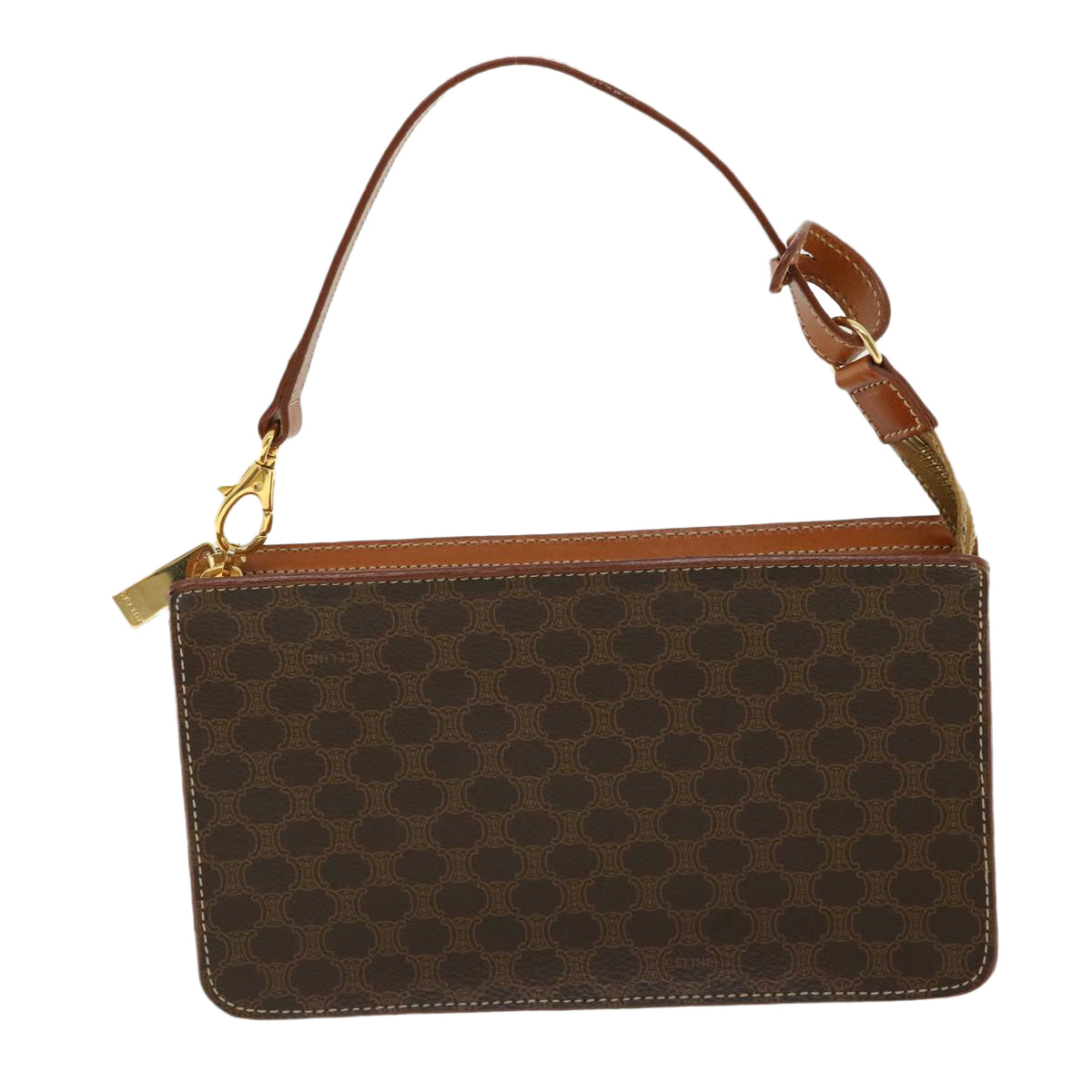 Céline Macadam, Brown, Canvas, handbag