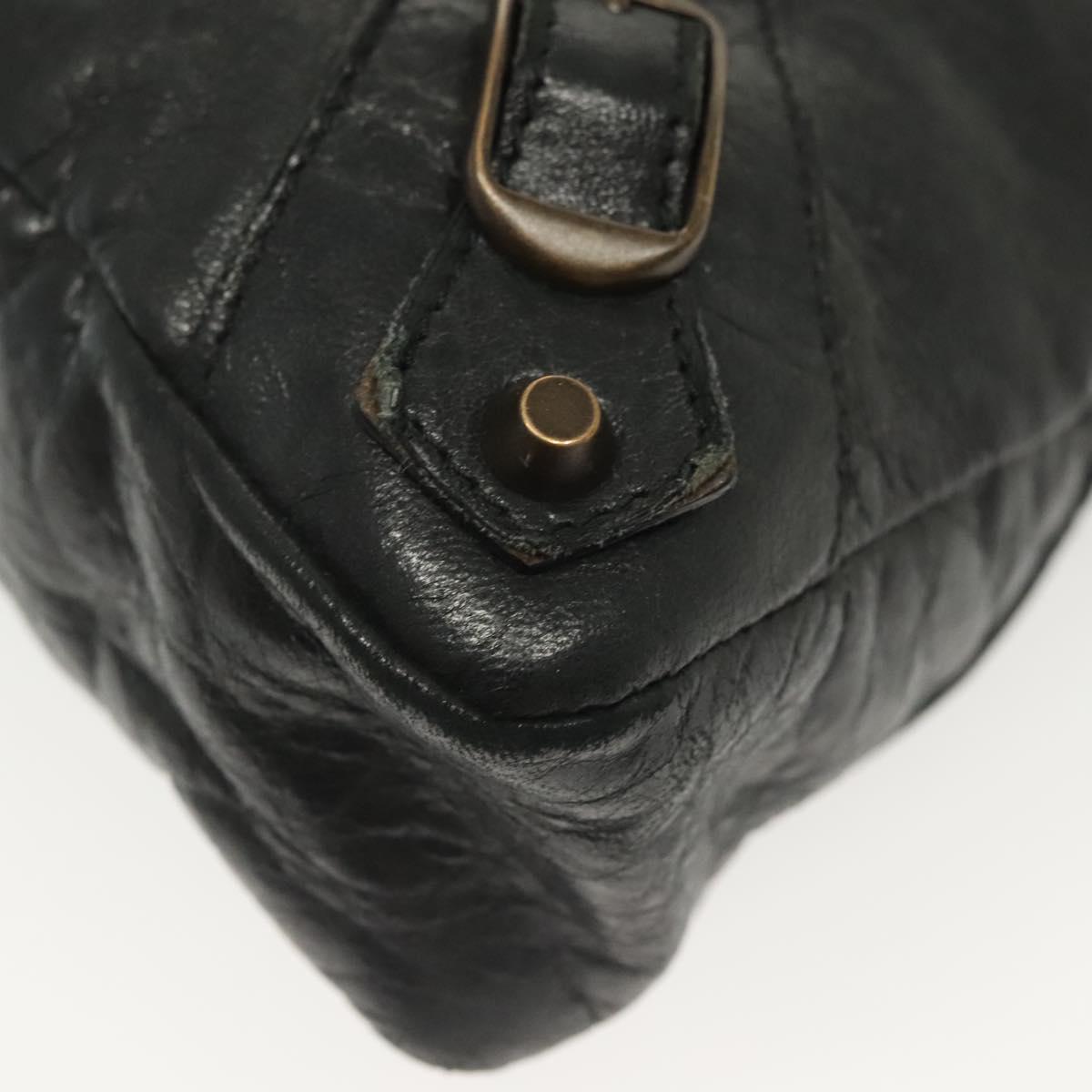 Balenciaga First, Black, Leather, handbag