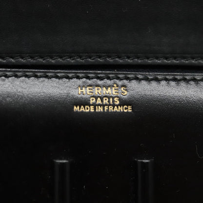 Hermès H, Black, Leather, clutch