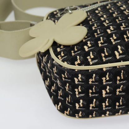 Chanel Clover, Black, Canvas, shoulder
