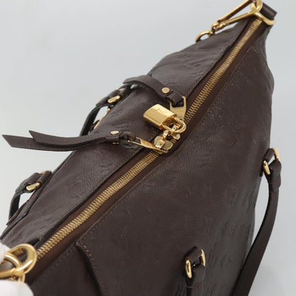 Louis Vuitton Lumineuse, Brown, Leather, tote