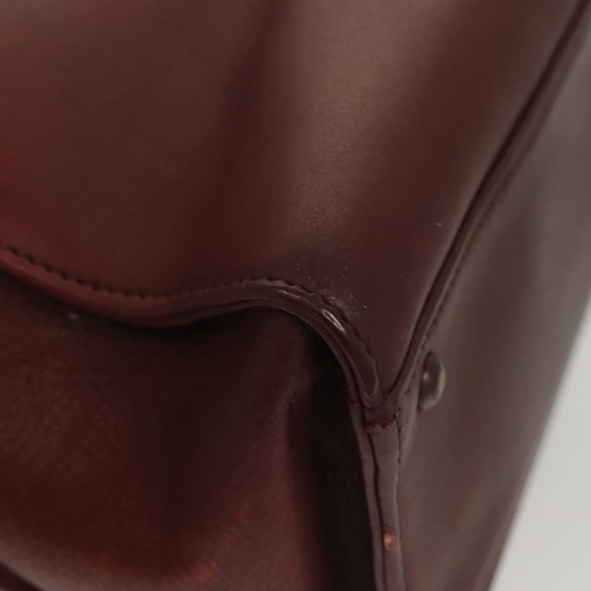 Chanel, Burgundy, Leather, handbag