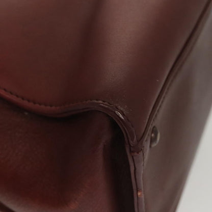Chanel, Burgundy, Leather, handbag