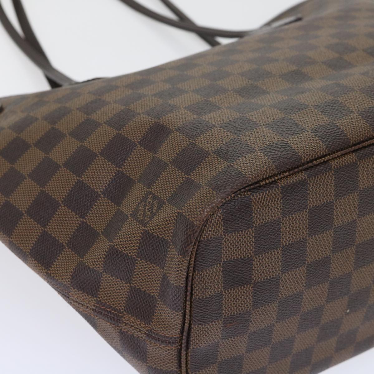 Louis Vuitton Neverfull MM, Brown, Canvas, tote