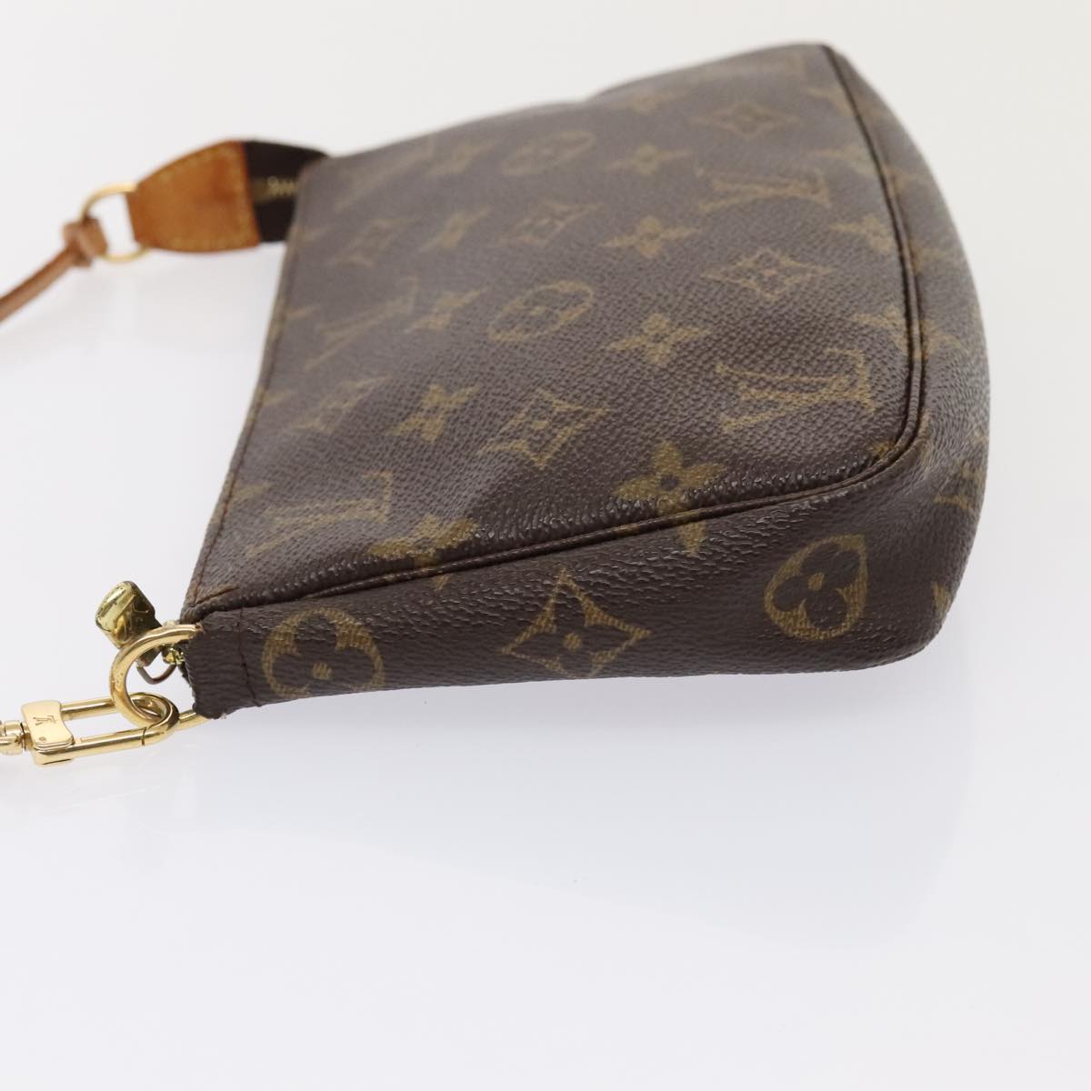 Louis Vuitton Pochette Accessoire, Brown, Canvas, clutch