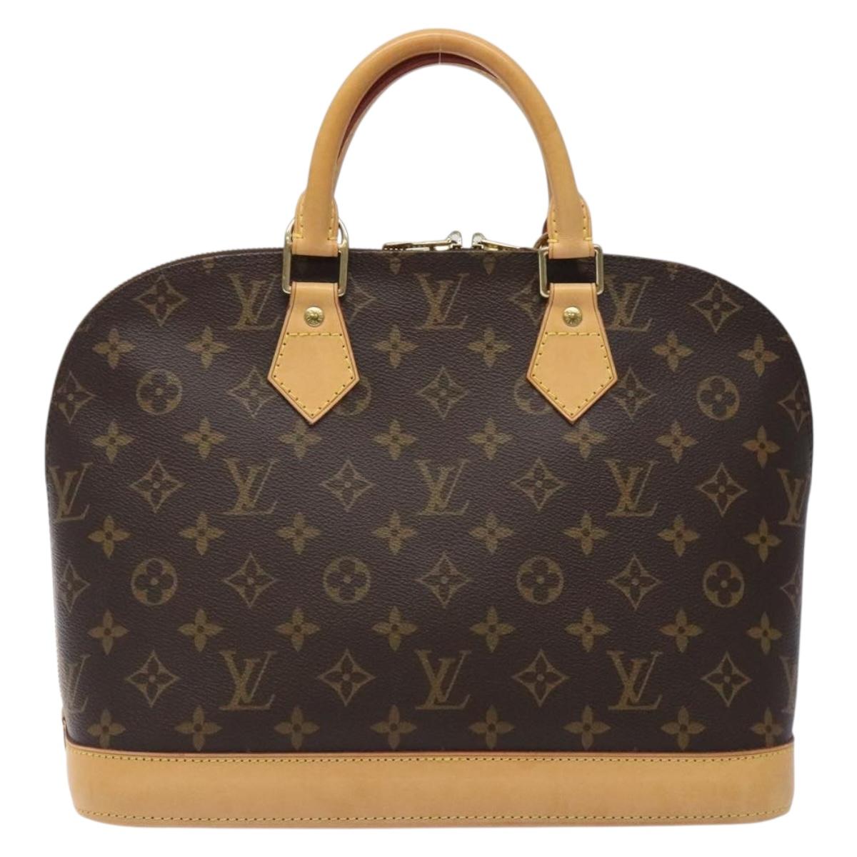 Louis Vuitton Alma, Brown, Canvas, handbag
