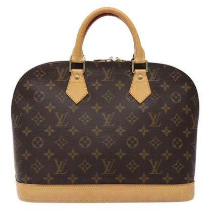 Louis Vuitton Alma, Brown, Canvas, handbag