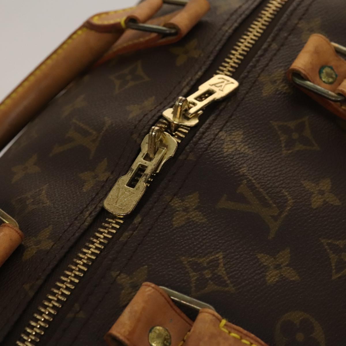 Louis Vuitton Keepall 60, Brown, Canvas, travel