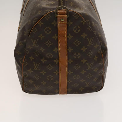 Louis Vuitton Keepall Bandoulière 55, Brown, Canvas, travel