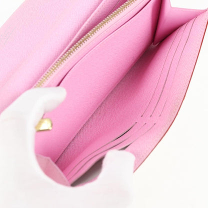 Louis Vuitton Sarah, White, Canvas, wallet