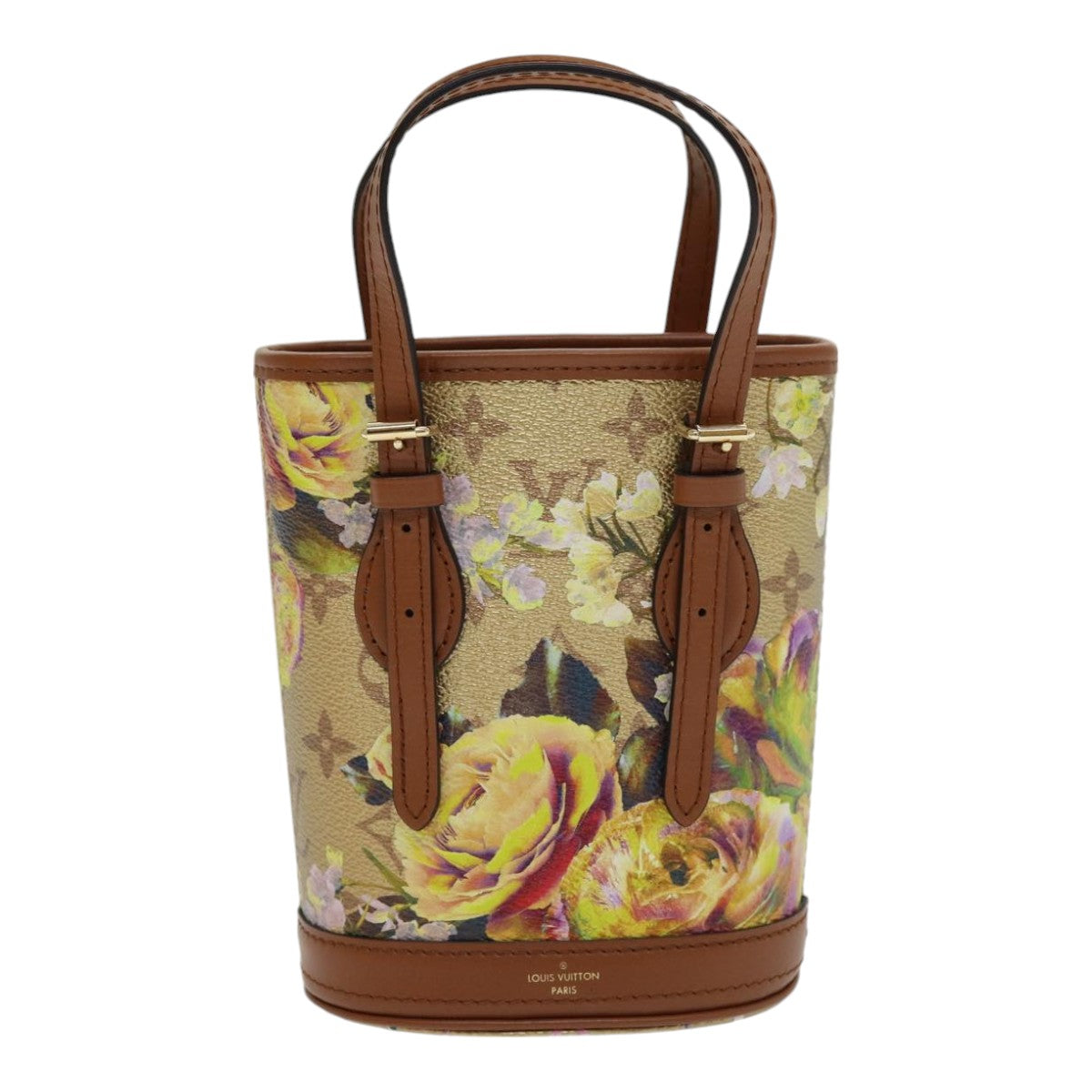 Louis Vuitton Bucket, Beige, Canvas, shoulder
