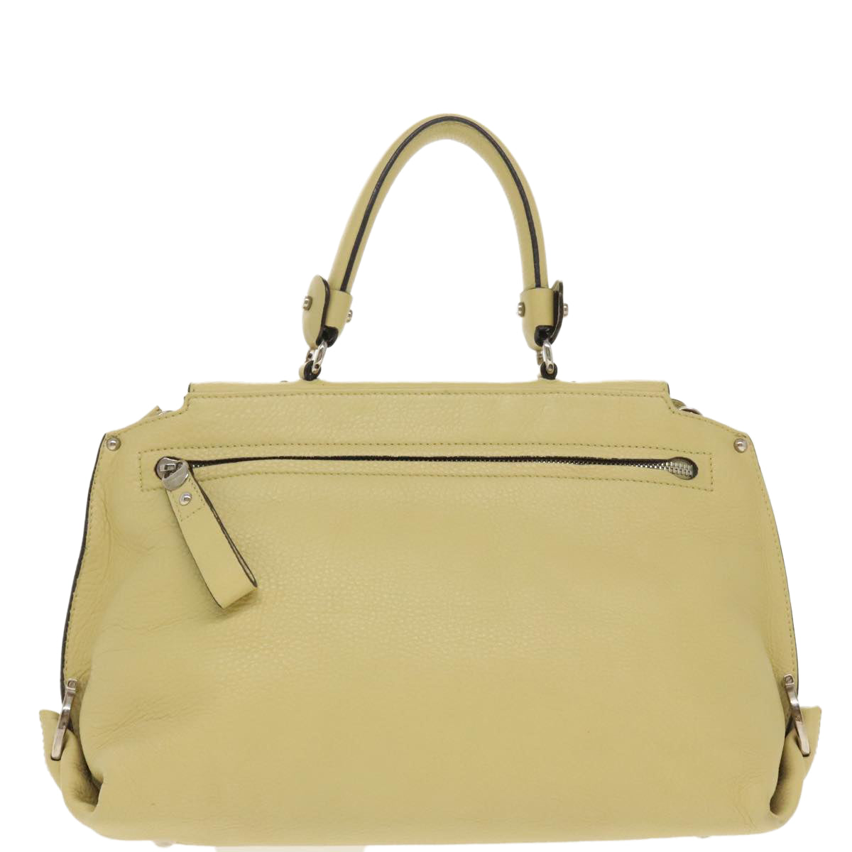 Salvatore Ferragamo Sofia, Yellow, Leather, handbag