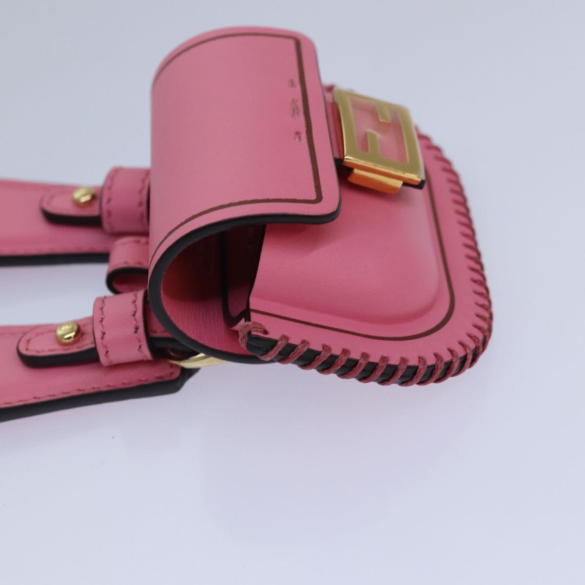 Fendi Baguette, Pink, Leather, clutch