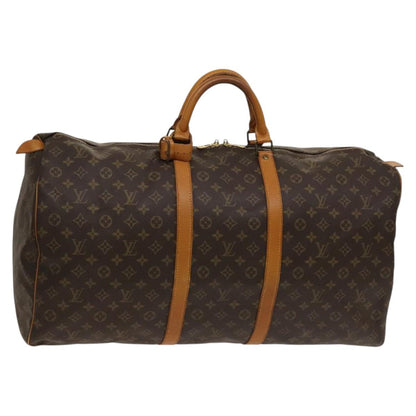 Louis Vuitton Keepall 60, Brown, Canvas, travel