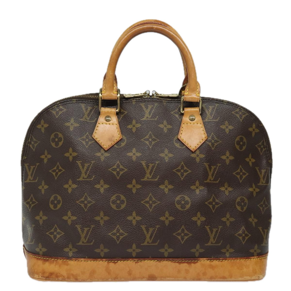 Louis Vuitton Alma, Brown, Canvas, handbag