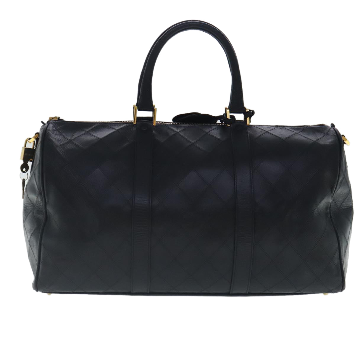 Chanel Coco Mark, Black, Leather, travel